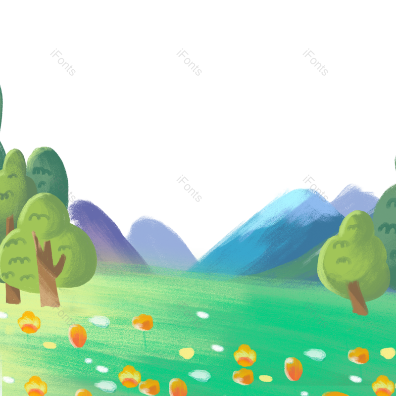 花草图片,花草装饰元素,草地PNG,花草素材免抠素材